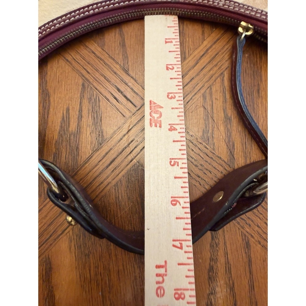 Dooney & Bourke Cream/Tan Zebra Stripe Leather Shoulder Bag & Matching Wallet - Picture 7 of 16